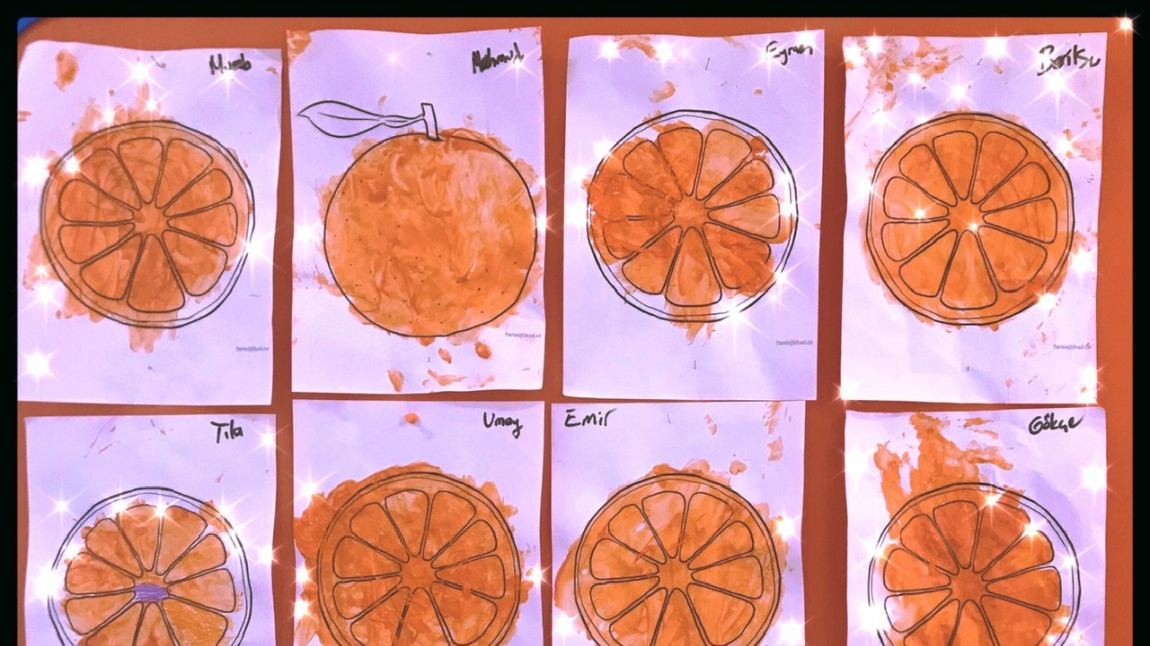 Şirinler Sınıfı öğlen gurubu çocukları portakal yaptı